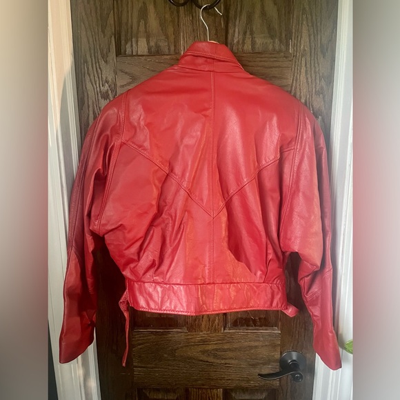 VTG Reed Red Leather Jacket-Stunning!!! - Picture 6 of 7